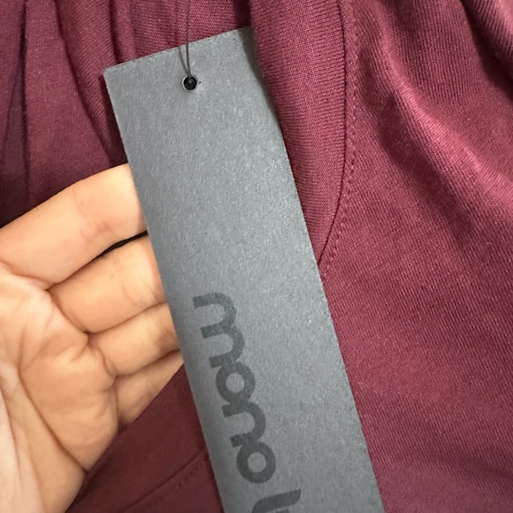 Mono B Open Overlay Draped Back Top size L - Picture 4 of 5